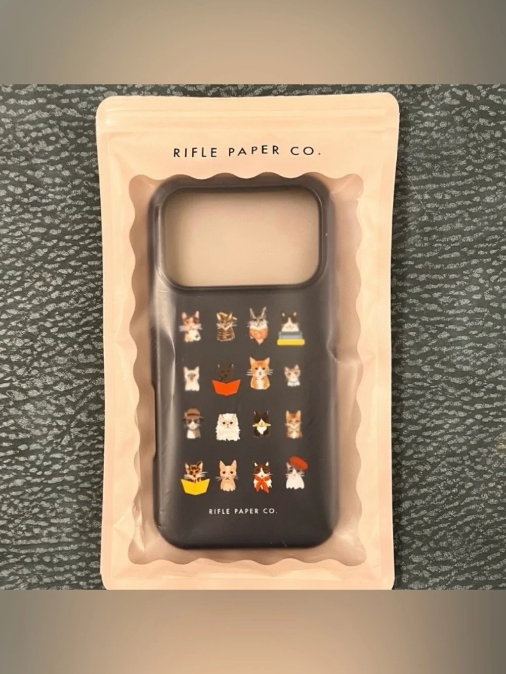 NWT Rifle Paper Co. Multicolor Cat Design Phone Case IPhone 17 PRO